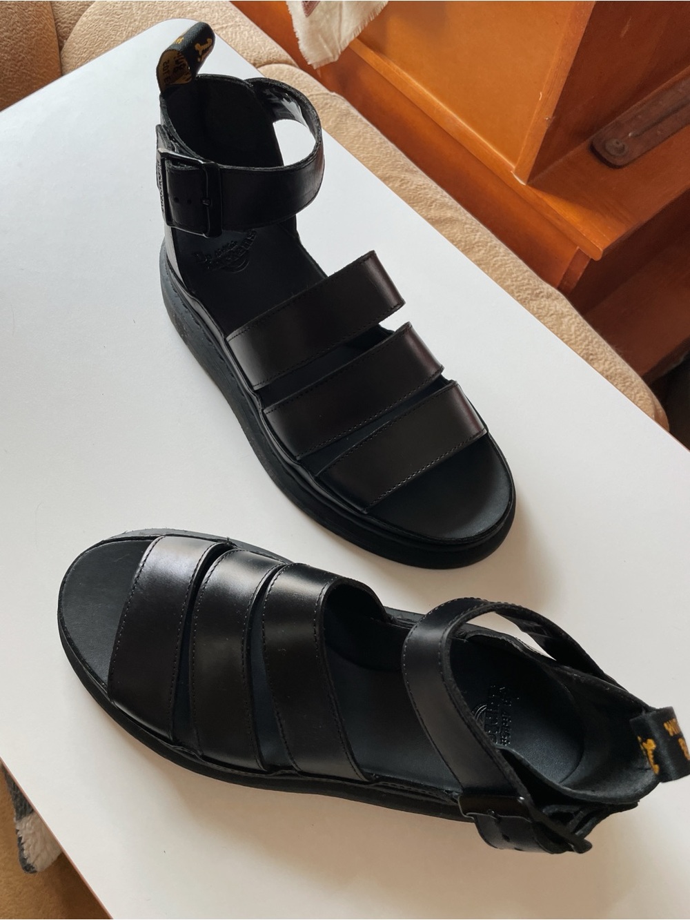 Dr.Martens Women’s Clarissa II Leather Sandals Goth Size 8 Women's EUC Like New - Picture 4 of 9